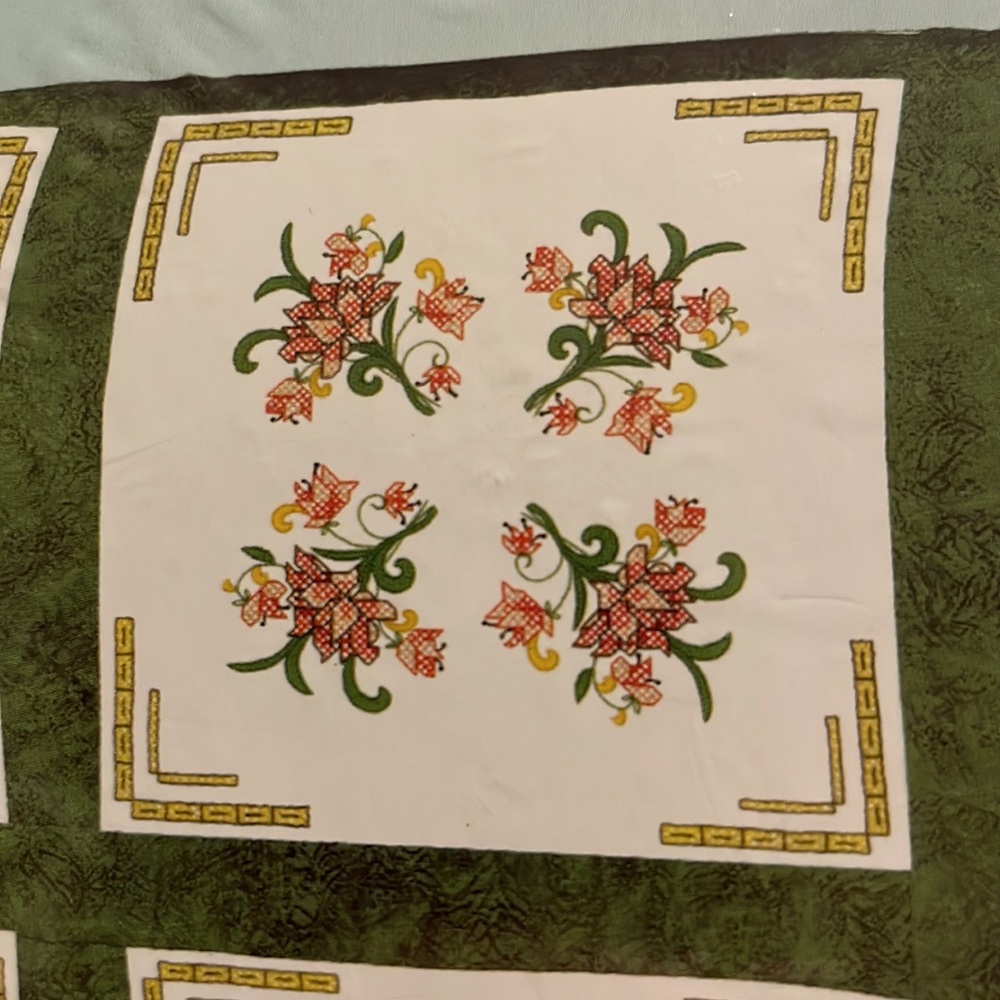 Lap quilt embroidery kit